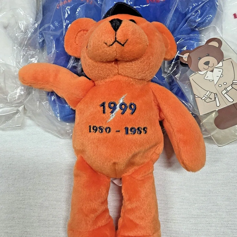 Nolan Ryan Express to Cooperstown Lot Of 5 Stuffed Animal Plush Bear Toys
